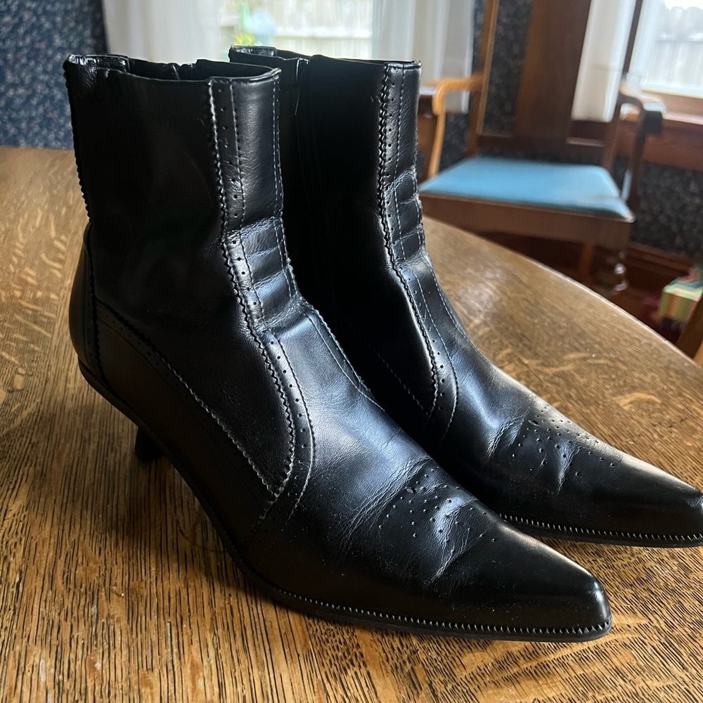 Franco Sarto Black Heeled Boots